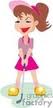 girl dark hair visor